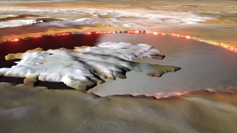 NASA hava animasyonlarında Jüpiter’in ayındaki pürüzsüz lav gölü cızırdıyor