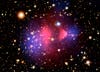Bu kompozit görüntü, aynı zamanda Galaksi Kümesi olarak da bilinen 1E 0657-56 galaksi kümesini göstermektedir. 